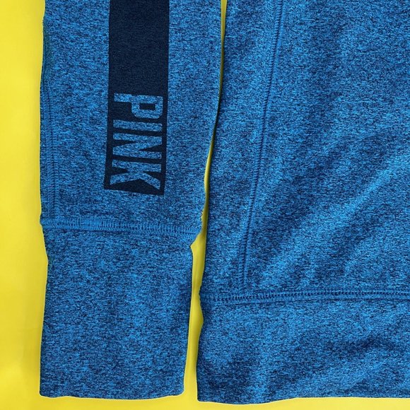 PINK Victoria's Secret 1/4 zip Pullover, Blue, Size S - Picture 6 of 7